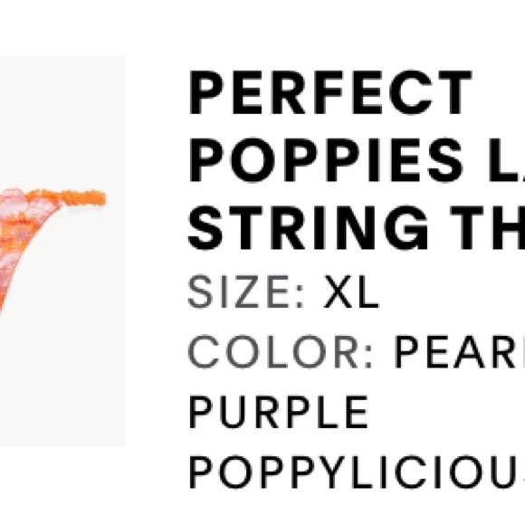 Savage x Fenty Perfect Poppies set Orange Lace Bustier with Garter & Stockings - Picture 4 of 4